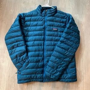 Blue Men’s Large Patagonia Puffy Jacket - like new